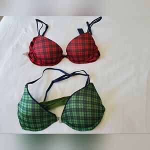 2 GILLY HICKS PUSH UP BRAS 34 A and 34 B